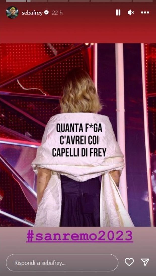 FOTO – Il solito Frey. Ridisegna la stola della Ferragni col suo famoso coro- immagine 2