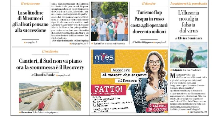 Prima Pagina, La Repubblica-Palermo: “I morti di Covid nascosti dalla Regione. 190 decessi mai registrati” 