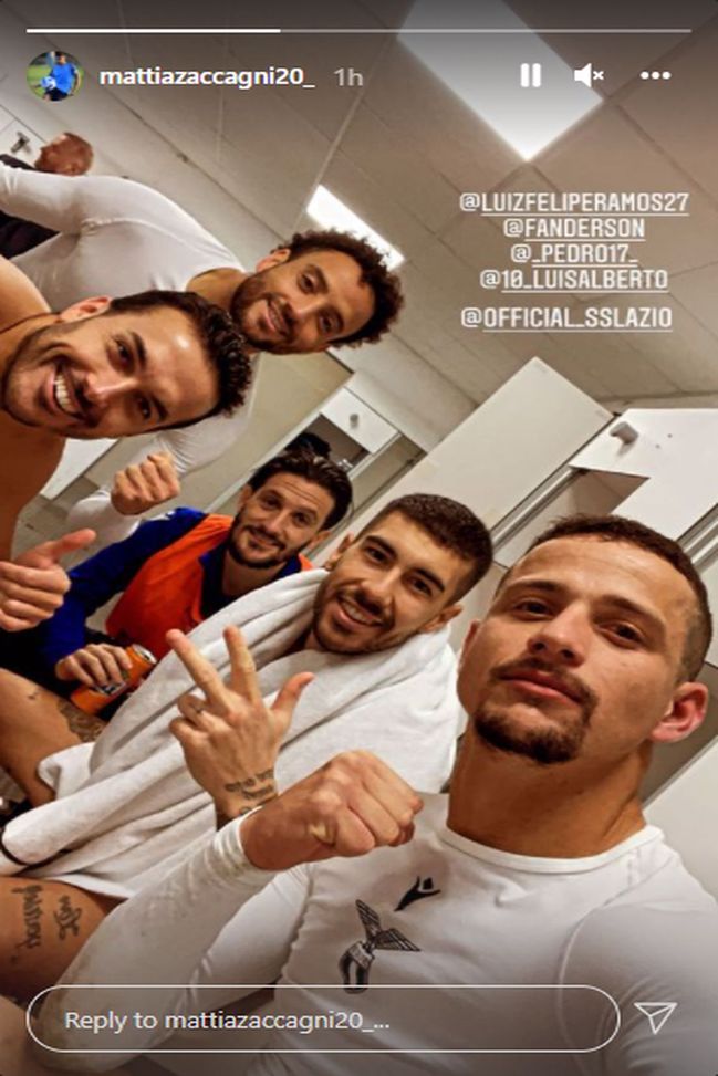 Zaccagni esulta sui social