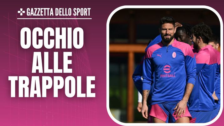 Giroud Allenamento Milan-Rennes Europa League 2023-24