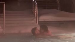 Cristiano Ronaldo e Georgina: bagno bollente a Courmayeur in mezzo alla neve (VIDEO)