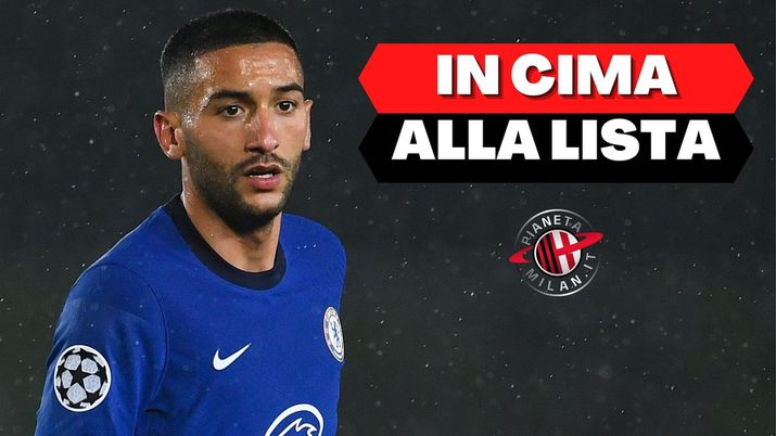 Hakim Ziyech (centrocampista Chelsea), obiettivo di calciomercato del Milan | AC Milan News (Getty Images) 