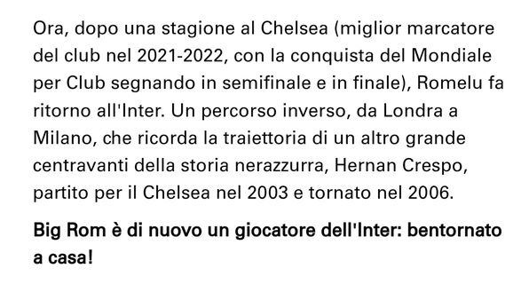 Il derby dell’omissis: il sito dell’Inter “sorvola” sull’anno rossonero di Crespo- immagine 3