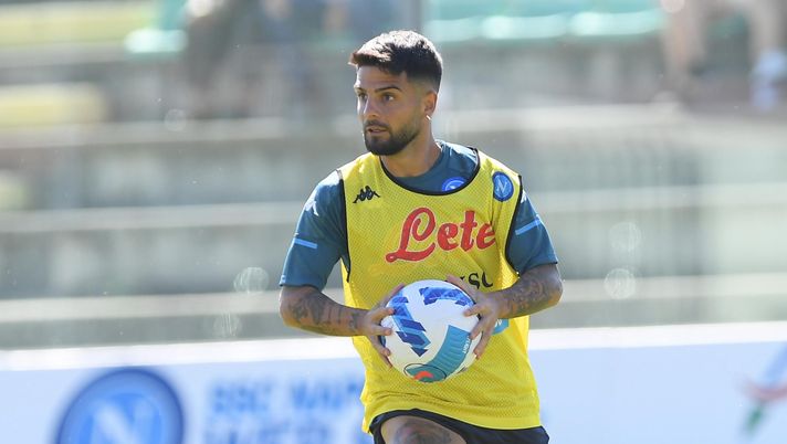 CASTEL DI SANGRO, ITALY - AUGUST 07: Lorenzo Insigne of Napoli during an SSC Napoli training session on August 07, 2021 in Castel di Sangro, Italy. (Photo by SSC NAPOLI/SSC NAPOLI via Getty Images) CASTEL DI SANGRO, ITALY - AUGUST 07: Lorenzo Insigne of Napoli during an SSC Napoli training session on August 07, 2021 in Castel di Sangro, Italy. (Photo by SSC NAPOLI/SSC NAPOLI via Getty Images)
