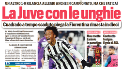 Prima Pagina, Corriere dello Sport: “La Juve con le unghie”