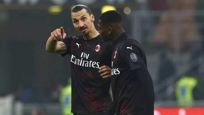 Zlatan Ibrahimovic e Rafael Leao del Milan (credits: GETTY Images)