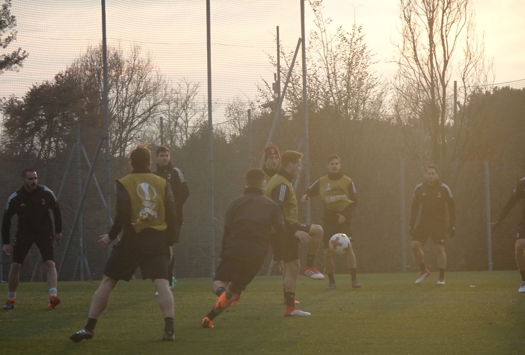 L'allenamento del Milan