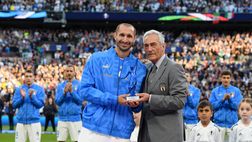 Italia-Argentina 0-3, Chiellini premiato per l’ultima in azzurro | VIDEO