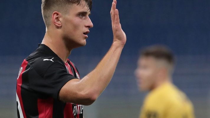 Lorenzo Colombo, attaccante del Milan, a segno contro il Bodø/Glimt (credits: GETTY Images) 