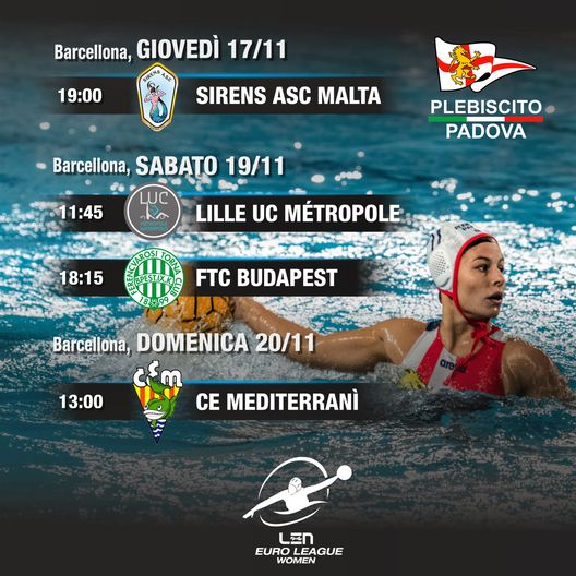 Antenore Plebiscito Padova, calendario girone Coppa Len Antenore Plebiscito Padova, torna la Champions: ecco le partite del girone- immagine 2