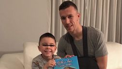 Perisic fa gli auguri di compleanno all’Hajduk Spalato: foto (con tutore) sui social