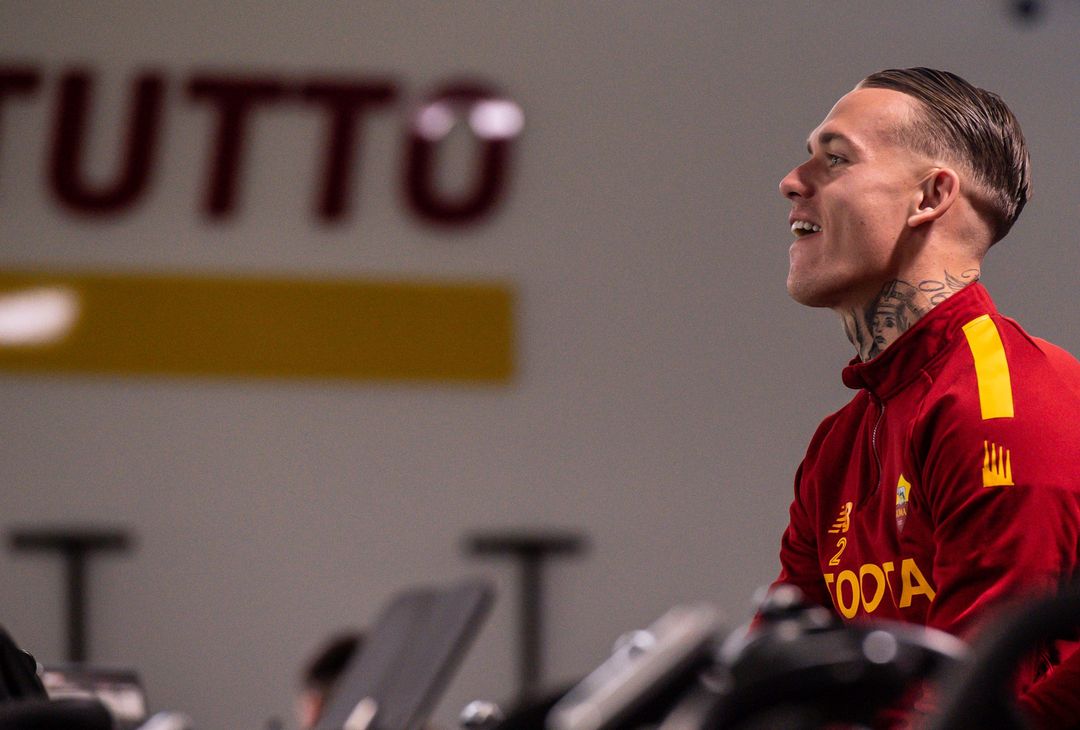 Roma, l’allenamento dopo la vittoria con la Real Sociedad: c’è Pisilli – FOTO GALLERY - immagine 32
