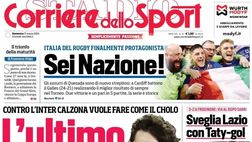 PRIMA PAGINA CORRIERE DELLO SPORT OGGI: “L’ultimo Napoli, Europa dentro o fuori”