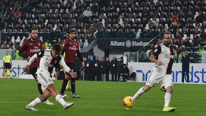10 novembre 2019, Juventus-Milan 1-0: il gol di Paulo Dybala (credits: GETTY Images) 