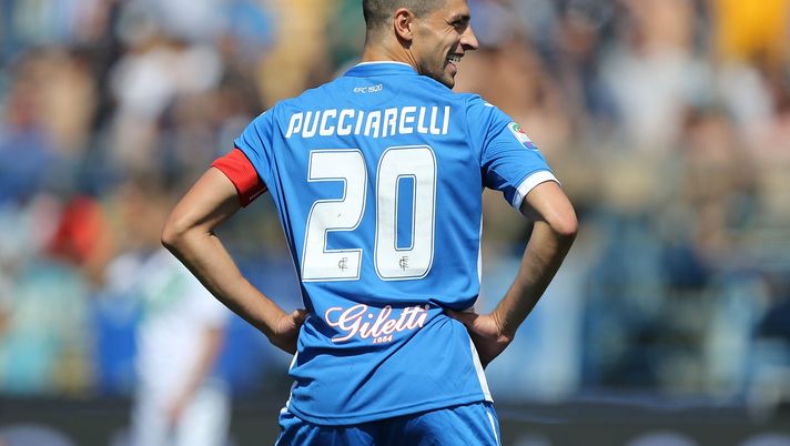 EMPOLI, ITALY - APRIL 30: Manuel Pucciarelli of Empoli FC reacts during the Serie A match between Empoli FC and US Sassuolo at Stadio Carlo Castellani on April 30, 2017 in Empoli, Italy. (Photo by Gabriele Maltinti/Getty Images) EMPOLI, ITALY - APRIL 30: Manuel Pucciarelli of Empoli FC reacts during the Serie A match between Empoli FC and US Sassuolo at Stadio Carlo Castellani on April 30, 2017 in Empoli, Italy. (Photo by Gabriele Maltinti/Getty Images)
