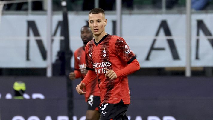 Francesco Camarda AC Milan Milan-Fiorentina 1-0 Serie A 2023-2024