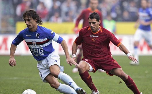 Sergio Volpi in azione a Marassi contro la Roma Sergio Volpi in azione a Marassi contro la Roma
