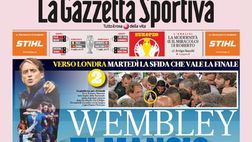 Prima Pagina, La Gazzetta dello Sport: “Wembley, ti Mancio. Jorginho da Pallone d’Oro”