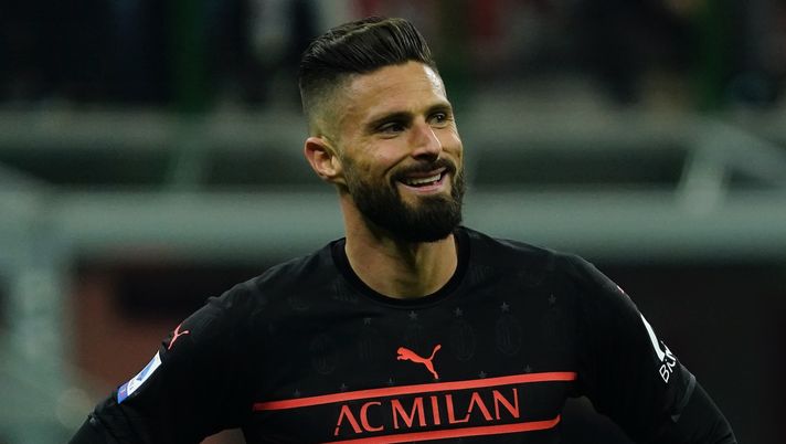 Olivier Giroud AC Milan Milan-Empoli 1-0 Serie A 2021-2022