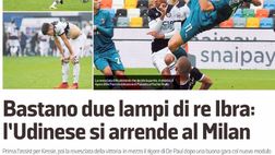 MV: “Bastano due lampi di re Ibra: l’Udinese si arrende al Milan”