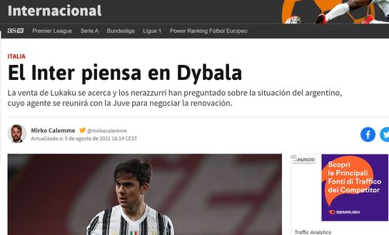 AS su Dybala AS su Dybala