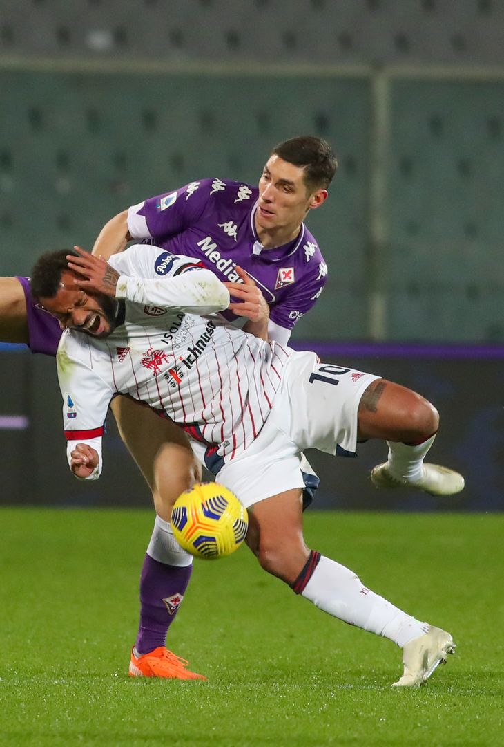  GERMOGLI PH 10 GENNAIO 2020 CAMPIONATO SERIE A DI CALCIO STADIO ARTEMIO FRANCHI FIORENTINA VS CAGLIARI NELLA FOTO MILENKOVIC 