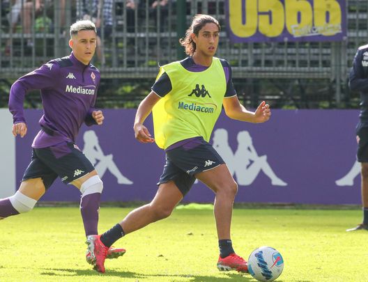  GERMOGLI PH: 19 LUGLIO 2021 MOENA TR RITIRO ESTIVO DELLA FIORENTINA CALCIO ALLENAMENTO POMERIDIANO PARTITINA NELLA FOTO 