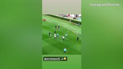 Milan, per Florenzi e Leao doppio tunnel in allenamento a Milanello | VIDEO