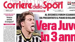 PRIMA PAGINA CORRIERE DELLO SPORT OGGI: “Domani Acerbi sarà ascoltato dalla Procura”