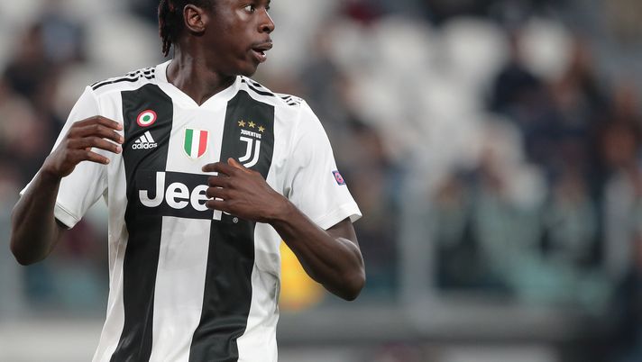 TURIN, ITALY - OCTOBER 02:  Moise Kean of Juventus FC looks on during the Group H match of the UEFA Champions League between Juventus and BSC Young Boys at Allianz Stadium on October 2, 2018 in Turin, Italy.  (Photo by Emilio Andreoli/Getty Images) 