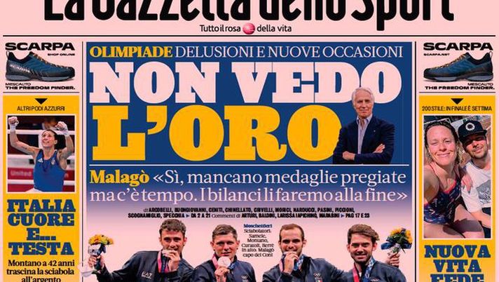 BUONGIORNO CTTACELESTE – LE PRIME PAGINE DEI PRINCIPALI QUOTIDIANI SPORTIVI – GUARDA 