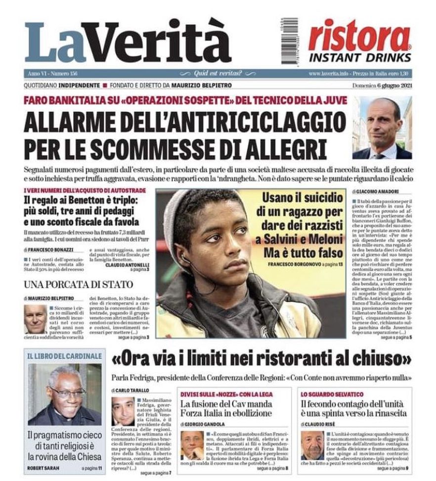 Juventus, Allegri nel mirino dell’antiriciclaggio: lo scoop de ‘La Verità’- immagine 2