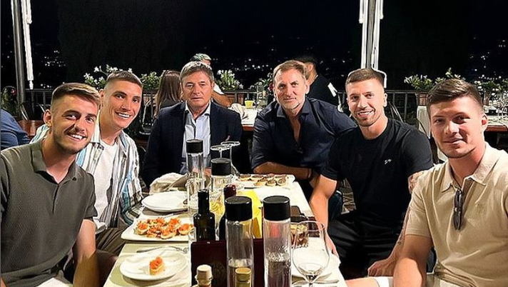 I serbi viola a cena con il Ct dopo la partita (FOTO) - immagine 1