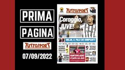 Prima pagina Tuttosport: “Coraggio, Juve!”