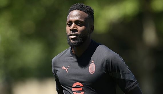 Divock Origi (attaccante AC Milan) in allenamento a Milanello | Milan News (Getty Images) Divock Origi AC Milan allenamento Milanello