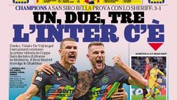 Prima Pagina, La Gazzetta dello Sport: “Un, due, tre l’Inter c’è. Milan a zero”