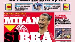 Prima Pagina, La Gazzetta dello Sport: “ Milan, SìBra. L’Inter rinnova”