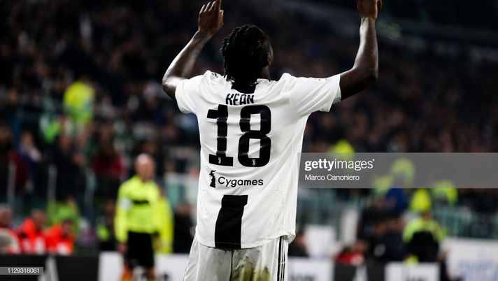 ALLIANZ STADIUM, TORINO, ITALY - 2019/03/08: Moise Kean of Juventus FC celebrate after scoring a goal during the Serie A football match between Juventus Fc and Udinese Calcio.
Juventus won the match 4 goals to 1. (Photo by Marco Canoniero/LightRocket via Getty Images) Giudice Sportivo: l’attaccante bianconero salterà la Lazio - immagine 1