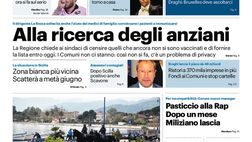 Prima Pagina, Giornale di Sicilia: “Alla ricerca degli anziani. Palermo, ora si fa sul serio”