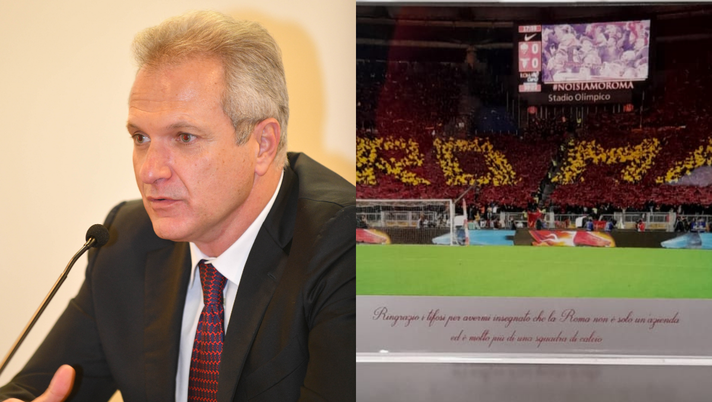 Fienga regala dieci targhe ai gruppi della Sud: “La Roma non è solo un’azienda” Fienga regala dieci targhe ai gruppi della Sud: “La Roma non è solo un’azienda” - immagine 1