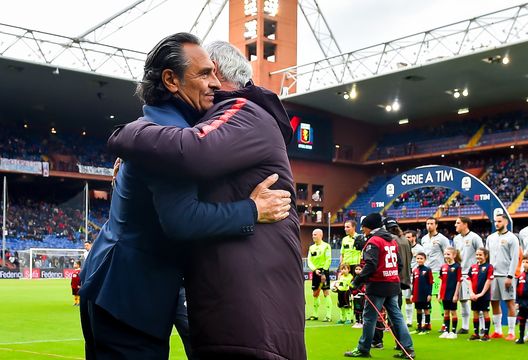 Cesare Prandelli hugs Claudio Ranieri (Photo by Paolo Rattini/Getty Images) Cesare Prandelli hugs Claudio Ranieri (Photo by Paolo Rattini/Getty Images)