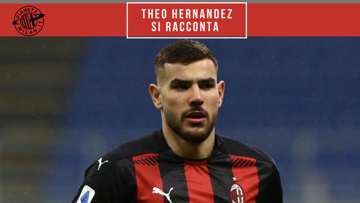Theo Hernandez, terzino sinistro dell'AC Milan (Getty Images)