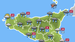 Meteo, Palermo: pioggia costante, le previsioni di venerdì 3 dicembre