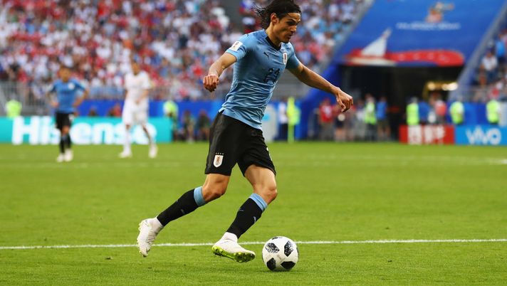 during the 2018 FIFA World Cup Russia group A match between Uruguay and Russia at Samara Arena on June 25, 2018 in Samara, Russia. during the 2018 FIFA World Cup Russia group A match between Uruguay and Russia at Samara Arena on June 25, 2018 in Samara, Russia.