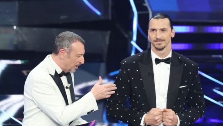 A Sanremo riappare Ibra. Amadeus: “Posto in prima fila anche se non sei primo” - immagine 1