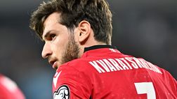 Tegola in casa Napoli, infortunio per Kvara con la Georgia: le ultime