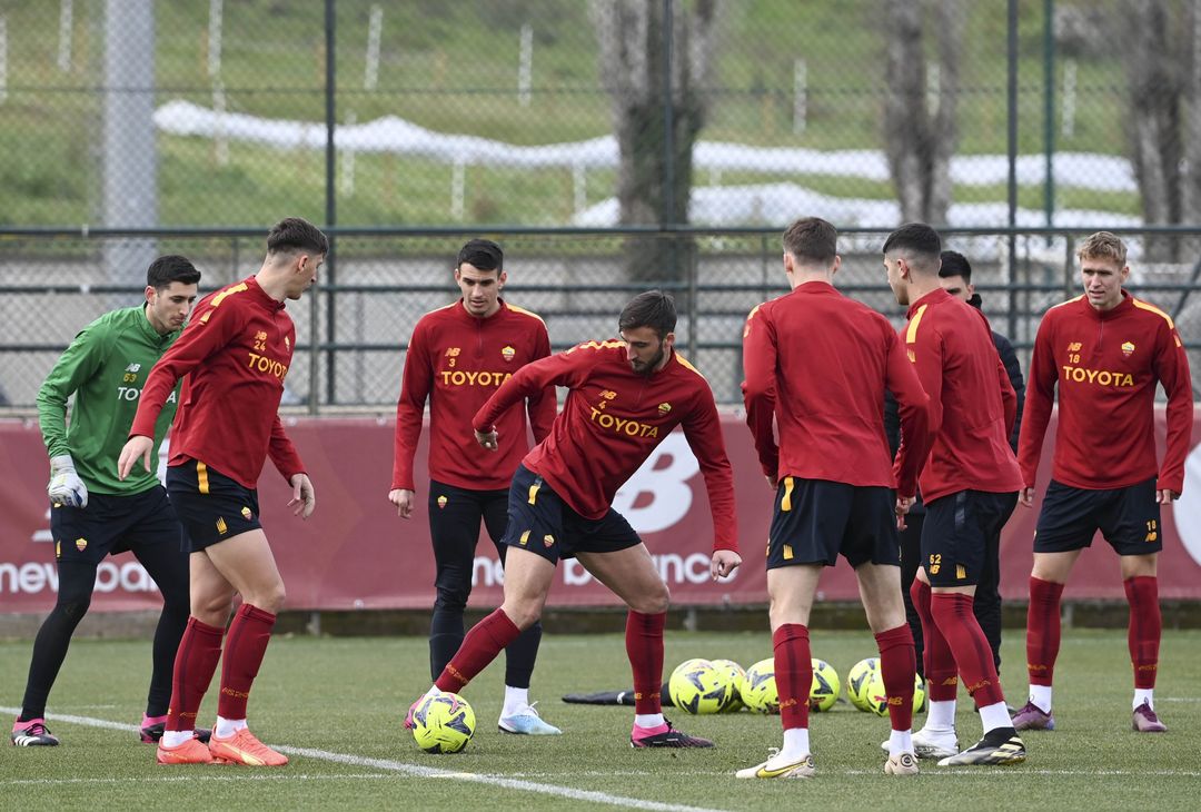 Roma, l’allenamento a due giorni dalla trasferta di Lecce – FOTO GALLERY - immagine 14