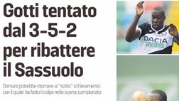 MV: “Gotti tentato dal 3-5-2 per ribattere il Sassuolo”