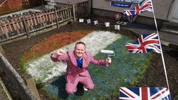 Union Jack e Rangers, tifoso ridipinge il suo giardino: ma perde la finale e quelli del Celtic…