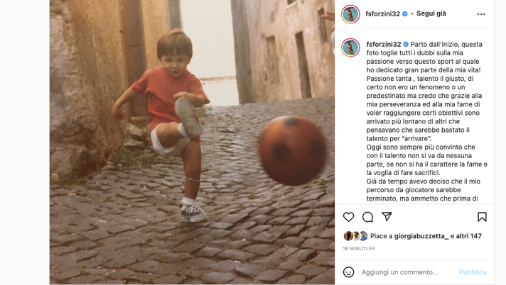 Palermo, l’ex Sforzini saluta: “Si chiude un capitolo importante della mia vita”  Sforzini